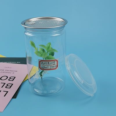350ML σαφή Shatterproof πλαστικά βάζα τροφίμων για τα ξηρά φρούτα