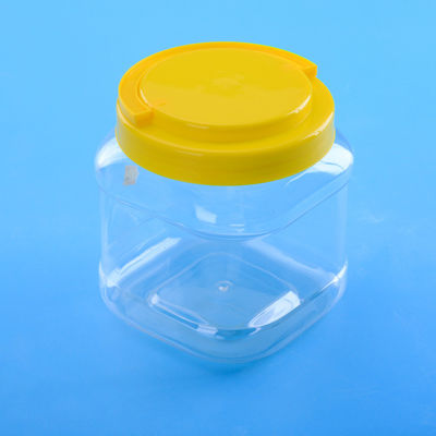 BPA ελεύθερο 1450ml 131mm τετραγωνικά πλαστικά βάζα κεφαλής κοχλίου