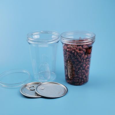 Διαφανή 27oz βιδωμένα 800ml πλαστικά βάζα τροφίμων της PET