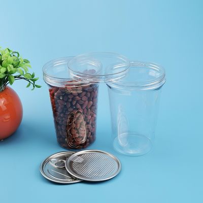 Της PET Alu εύκολα ανοικτά βάζα τροφίμων FDA 800ml πλαστικά