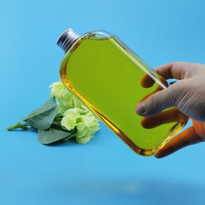 36g επίπεδα τετραγωνικά μπουκάλια χυμού της PET σαφή πλαστικά με τα καπάκια αργιλίου