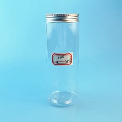 Στρογγυλά τετραγωνικά βάζα τροφίμων 500ml 17oz διαφανή πλαστικά