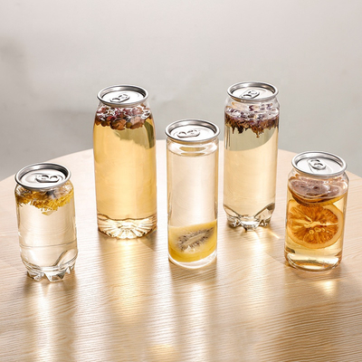 350ml το διαφανές μη αλκοολούχο ποτό της PET μπορεί να εκκενώσει το πλαστικό δοχείο ποτών σόδας με το εύκολο ανοικτό καπάκι
