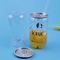 Το πλαστικό μπουκάλι της PET τσαγιού γάλακτος ποτών συνήθειας μπορεί με το εύκολο ανοικτό καπάκι 355ml