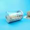 32 Oz ευθέα σαφή πλαστικά βάζα αποθήκευσης τροφίμων με τα ασημένια καπάκια βιδών